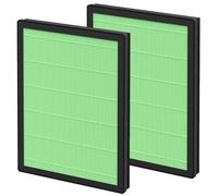 2 Packs HAP602 Toxin Absorber Replacement Filters Compatible with ECOSELF HAP602/ HAP602WF Air Cleaner Purifier, 3-in-1 Filtration of H13 True HEPA Filter, Pre-Filter & Activated Carbon Filter, Green
