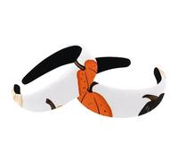 2 Packs Happy Thanksgiving Color Pumpkins Pattern Padded Headbands, Fashion Thick Wide Hair Band Hoops, Headbands for Women Girls, Velvet Hair Hoops, Hair Accessories