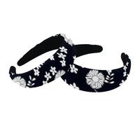 2 Packs Headband for Women No Slip Hairbands Hand Drawn Flowers Silhouettes Cute Headbands for Hair Cute Hairband Hair Wide Top Hair Hoops