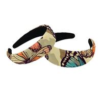 2 Packs Headband for Women No Slip Hairbands Retro Butterflies and Silhouettes Cute Headbands for Hair Cute Hairband Hair Wide Top Hair Hoops