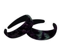 2 Packs Headbands for Women Ladies, Halloween Cemetery-898 Non Slip Makeup Headband Wide Top Turban Hair Bands Hoops for Shower