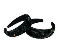 2 Packs Headbands for Women Ladies, Halloween Cemetery Non Slip Makeup Headband Wide Top Turban Hair Bands Hoops for Shower