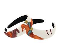 2 Packs Headbands for Women Ladies, West Wild Cowboys with Horses Rodeo Pattern Non Slip Makeup Headband Wide Top Turban Hair Bands Hoops for Shower