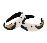 2 Packs Headbands for Women, Vintage Hair Head Bands Vintage Western Cowboy Hats Wild West Pattern Non Slip Thick Padded Hairband Hair Band Hoops, Wide Hair Wrap