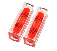 2 packs High precision mini level bubble, small level bubble, three line flat bead level, level ruler, magnetic household level (nonmagnetic, 52x15x18mm)