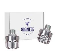 2 Packs Hydraulics Breathers Cap 3/8", Heavy Duty Breather Tank Oil Cap,Metal Vent Breather Cap for Reservoir Tank Filter, Gearboxes with 40 Micron Filtration Threaded Chrome Steel Alloy 3/8 NPT