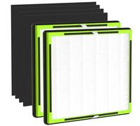 2 Packs IAf-H-100D Replacement Filters Compatible with Idylis AC-2118 AC2118 AC-2123 AC2123 IAP-10-280 IAP10280 Air Cleaner Purifier, 2 H13 True HEPA Filter D and 4 Activated Carbon Pre-filters
