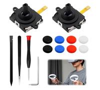 2 Packs Joystick Module Replacement for Oculus Quest 2 Meta Quest 2 Controller Left and Right Joystick Analog Thumb Stick Repair Tool Set for Oculus Quest 2 VR Controller Replacement