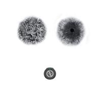 2 Packs Microphone Windscreen for Hollyland Lark M2 Wireless Microphone, Microphone Furry Wind Muff -Grey