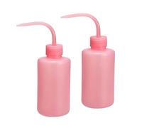 2 Packs Mini Watering Can, 250ml Pink Small Watering Can for Indoor Plants with Bent Nozzle, Squeeze Bottle for Precise Plant Watering, Potted Tools