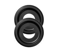 2 Packs Molded PU Ceiling Medallions 10 Inch OD X 4 ID (Fits Canopies Up To7-1/4 Inch) Black