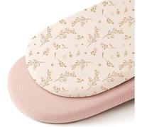 2 Packs Moses Basket Sheets 32”*17“ Newborn Pram Sheet Cozy and Lightweight Muslin Bassinet Fitted Sheet Cotton Crib Sheets Baby Fitted Sheets for Boy and Girl Oval, Hourglass & Rectangle Bassinet