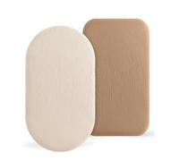 2 Packs Moses Basket Sheets 32”*17“ Newborn Pram Sheet Cozy and Lightweight Muslin Bassinet Fitted Sheet Cotton Crib Sheets Baby Fitted Sheets for Boy and Girl Oval, Hourglass & Rectangle Bassinet