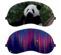 2 Packs Northern Light Eye Mask, Sleep Mask for Side Sleeper, Soft Sleeping Eye Mask for Women Men, Complete Light Blocking, Zero Pressure Night Blindfold