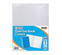 2 packs of A4 Pk 3 Exercise Book Cover Clear - 6 covers in total