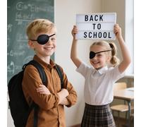 "2-Packs of Adjustable Black Eye Masks, Suitable for Both Left and Right Eyes. They Protect and Provide Auxiliary Treatment for Your Eyes."