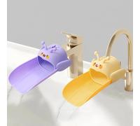 2 Packs of Children's Faucet Extenders, Silicone Children's Sink Extenders, Suitable for Bathroom Sinks, Kitchens and bathtubs, Helping Toddlers wash Their Hands Easily