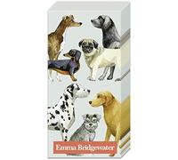 2 Packs of Emma Bridgewater Paper Pocket Handbag Tissues - Dogs Light Blue