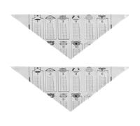 2 Packs Pet Bandanas, Dog Triangle Scarf, Adjustable Pet Headscarf Kerchief for Medium Dog Cats Daily Wear M Black Calendar Template Mock up Week Starts on Monday on White