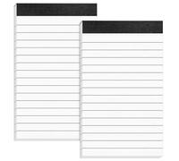 2 Packs Pocket Notebook, Small Notebook with 30 Lined Sheets Mini Notebook A7 Notebook Small Notebooks Pocket Size for Offices Schools Restaurants (12.5 * 7.5cm)