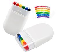 2 Packs Pride Face Painting Kit,Pride Accessories for LGBTQ,Rainbow Face Paint Stick,Face and Body Coloured Drawing for Pride Month Celebrations, Cosplay and Party