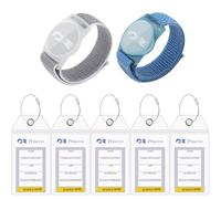 2 Packs Princess Cruise Medallion Holder Compatible for Princess Cruise Medallion，5 Pack Cruise Luggage Tag Holder for Princess Cruise Ships (Grey-Blue)