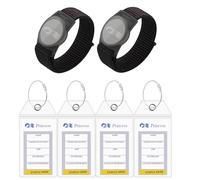 2 Packs Princess Cruise Medallion Holder Compatible for Princess Cruise Medallion，5 Pack Cruise Luggage Tag Holder for Princess Cruise Ships (Black-Black)