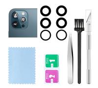 2 Packs Rear Camera Lens Glass Replacement for iPhone 12 Pro Max Camera Glass Lens Replacement with Repair Tools