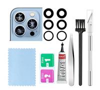2 Packs Rear Camera Lens Glass Replacement for iPhone 13 Pro/iPhone 13 Pro Max Camera Glass Lens Replacement with Repair Tools