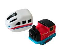 2 Packs Replacement Electric Train Cars,USB Rechargeable Add-On Train Cars Compatible With KlickRail Electric Trains Set Tracks, Cannot Operate Alone, Tracks & Cable Not Included (set)