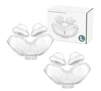 2 Packs Replacement Nasal Pillow Cushion for AirFit P10, Nasal Pillow CPAP Mask Compatible with Original AirFit P10 Frame - Reliable Seal & Soft CPAP Supplies, Large
