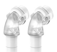 2 Packs Replacement Swivel Elbow Connector Compatible with Airfit F20 and F30,Tube Quick-Release Elbow,Great-Value Supplies by Medihealer