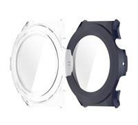 2-Packs Screen Protector Case Compatible with Amazfit Cheetah Pro/Round, Case + Glass Integrated