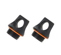 2 Packs Screw Top Replacement Fuel Bottle Cap Plastic Lightweight Durable Threaded Closure Prevents Leaks Easy Attachment Hole for Backpack Great Liquid Bottles