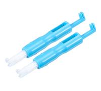 2 Packs Sewing Machine Needle Threader Automatic Threader Quick Sewing Threader Needle Threading Tool for Sewing Machine Auto Threader Needle Changer, Holds Needles Firmly (Blue)