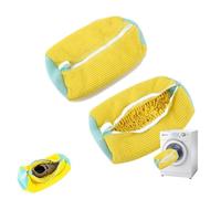 2 Packs Shoe Washing Machine Bag Neaker Cleaning Shoe Dryer Laundry Shoe Bag Reusable Shoe Washing Bag for Washing Machine and Dryer Trainer Washing Machine Bag Shoe Cleaning Bag with Zipper Hook