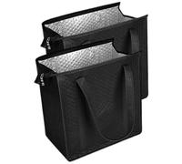 2 Packs Shopping Bags, Insulated Reusable Grocery Shopping Bag, Large Cooler Bags Heavy Duty c-ollapsible Cool Bag with Durable Handles & d-ual Tab Zips for Picnic, Camping, Daily Life
