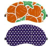 2 Packs Sleep Eye Mask for Side Sleeper, Halloween Ghost Pattern Sleeping Mask, Light Blocking Eye Mask, Soft Eye Shade Cover for Travel, Nap, Plane