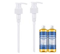2 Packs Soap Pump Compatible with Dr. Bronner's Soap 16 Ounce Soap Dispenser Pump for Dr. Bronner's Pure-Castile Magic Liquid Soap Bottles Dispensing Pump