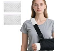 2 Packs Strap Cushion for Arm Sling, Shoulder Brace Carry Strap Pillow Arm Elbow Wrist Injury Support Pad Padding Pillow for Women Men and Kids (White)
