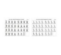 2 Packs Tai Chi Chair Exercise Poster for Beginners & Elderly, Seated Tai Chi Workout Chart Canvas Wall Art for Living Room Bedroom, Easy to Display Home Decor Gift 11.81x17.72 Inch