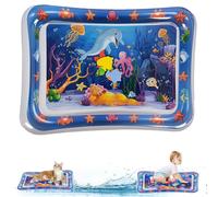 2 Packs Thickened Water Sensor Play Mat for Cats,Cat Cooling Pad Keep Your Pets Cool in The Summer,Cats Water Play Mat with Fish for Pet Play,Cat Water Mat Toy for Kids,Pets(Dolphin Design)