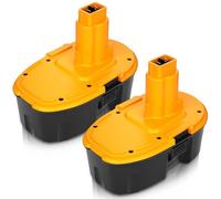2 Packs Upgraded to 4500mAh Ni-Mh 18V DC9096 DC9098 DC9099 DW9098 Replacement Battery Compatible with Dewalt 18 Volt XRP Batteries DW9095 DW9096 DW9099 DE9039 DE9095 DE9096 DE9098 DE9503(Yellow)