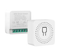 2 Packs Wifi Smart Light Switch, WLAN Bluetooth Wireless Switchs Remote Control 240V 10A DIY App Remote Control Fits Behind Wall Switch Compatible with Smart Life, Google Home, Alexa Echo, Tuya