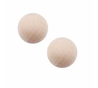 2 Packs Wooden Balls 61mm/2.4 inch, Replacement Wood Ball for Glass Wine Decanters and Carafes Top for Wine Decanter Carafe Bottle Replacemen Cork Caps Stoppers