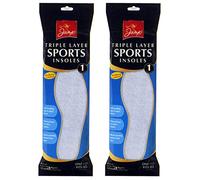 2 Packs x 1 Pair Jump Sports Shoe Insoles - Triple Layer - One Size Fits All