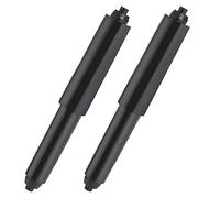 2 PacksToilet Paper Holder Roller, Toilet Paper Spring Holder Replacement Rod, Toilet Paper Holder Insert Replacement Rod, Black Toilet Paper Roll Holder, Flexible Replacement Holder for Bathroom