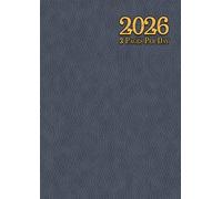 2 Pages Per Day Diary 2026 A4: Two Full Pages for each day of the week with Bank Holidays, Plus Sections for Key Dates, Income & Expense Tracking and Customer Contact Details.paperback. gray cover