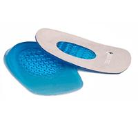 2 Pair Bodytec Fast Heel Pain Relief Plantar Fasciitis Heel Cushion Gel Soft Heel Support Pad (8-12, Grey)