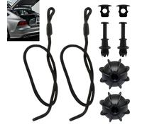 2 Pair Car Boot Parcel Shelf Retaining Strap for VW Golf MK6 GTI R20 Tiguan Audi Skoda Cord Hanging Rope Interior Rear Shelf Strings Universal Retractable Rear Boot Cover Band Holder 50cm Hatchback